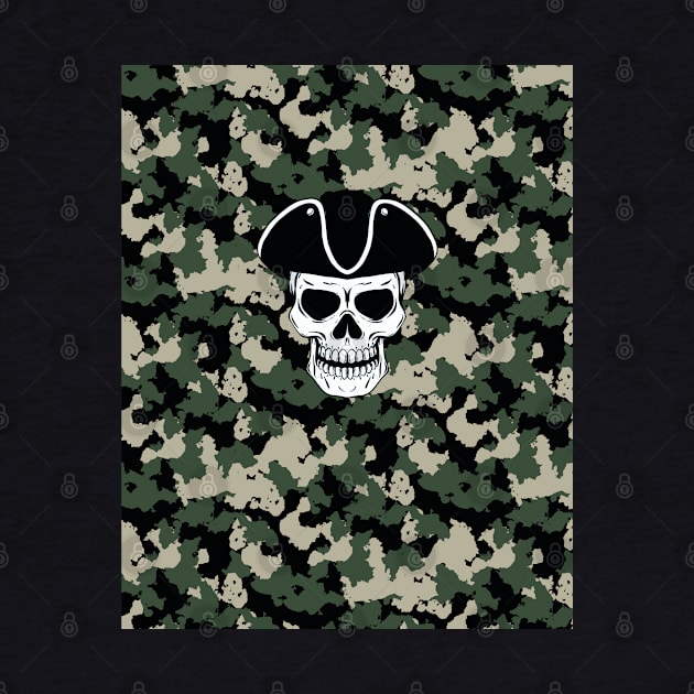 Camo skull by designbywaqas